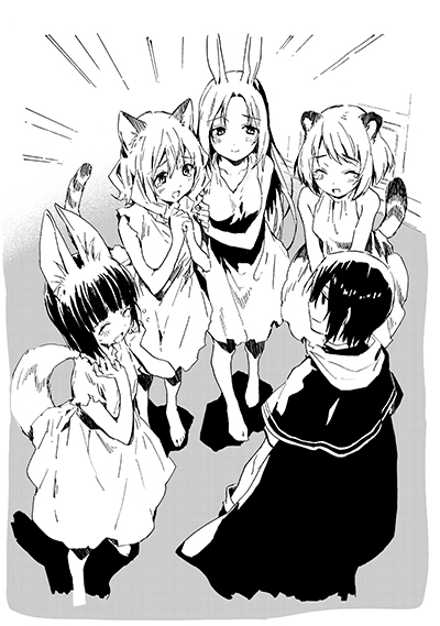 解放した獣人族の奴隷たちに感謝される翔真