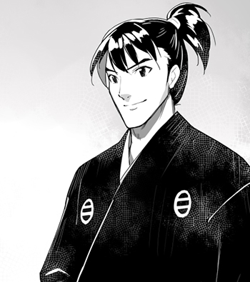 主人公の久次郎。彼と織田信長との出会いが、戦国の世を変えてゆく……