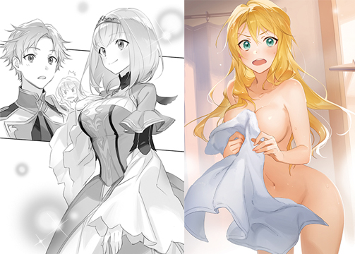 リアーヌ王女(左)とAランク対魔師のシェリー(右)