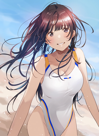 アイドルらしい水着シーンもあります!